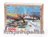 Kış ve Köy Ahşap Puzzle 1000 Parça (MZ05-M)