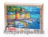 Küçük Şehir Portofino Manzarası Ahşap Puzzle 1000 Parça (MZ27-M)