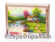 Köy ve Kuğulu Dere Ahşap Puzzle 1000 Parça (MZ53-M)
