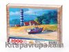 Deniz Feneri ve Balıkçı Köyü Ahşap Puzzle 1000 Parça (MZ65-M)