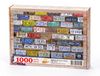 ABD Eyalet Plakaları Ahşap Puzzle 1000 Parça (OB05-M)