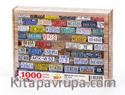 ABD Eyalet Plakaları Ahşap Puzzle 1000 Parça (OB05-M)