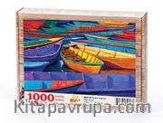 Renkli Kayıklar Ahşap Puzzle 1000 Parça (OB07-M)