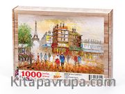 Paris Caddeleri - Fransa Ahşap Puzzle 1000 Parça (SK05-M)