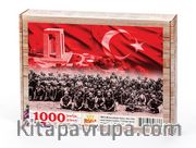 Çanakkale Zaferi Geri Dönmeyi Düşünmediler Ahşap Puzzle 1000 Parça (TR11-M)
