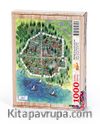 Türkiye Minyatürleri - İznik - Nusret Çolpan Ahşap Puzzle 1000 Parça (TS17-M)
