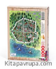 Türkiye Minyatürleri - İznik - Nusret Çolpan Ahşap Puzzle 1000 Parça (TS17-M)