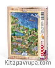 Türkiye Minyatürleri - Kırklareli - Nasuhi Hasan Çolpan Ahşap Puzzle 1000 Parça (TS27-M)