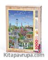 Türkiye Minyatürleri - Ankara - Nasuhi Hasan Çolpan	Ahşap Puzzle 1000 Parça (TS33-M)