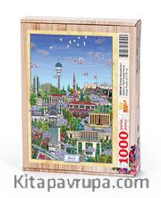 Türkiye Minyatürleri - Ankara - Nasuhi Hasan Çolpan	Ahşap Puzzle 1000 Parça (TS33-M)