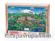 Türkiye Minyatürleri - Bolu - Nasuhi Hasan Çolpan Ahşap Puzzle 1000 Parça (TS37-M)