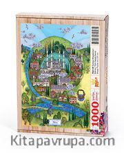 Türkiye Minyatürleri - Edirne - Nasuhi Hasan Çolpan	Ahşap Puzzle 1000 Parça  (TS41-M)