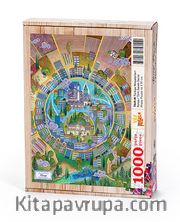 Türkiye Minyatürleri - Konya - Nasuhi Hasan Çolpan Ahşap Puzzle 1000 Parça (TS49-M)