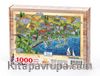 Türkiye Minyatürleri - Tekirdağ - Nasuhi Hasan Çolpan Ahşap Puzzle 1000 Parça (TS51-M)