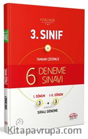 3. Sınıf (3+3) 6 Deneme Sınavı Tamamı Çözümlü 