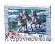 Deniz Kenarında Atlar Ahşap Puzzle 3000 Parça (HV75-MMM)