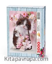 Kara Kiraz Çicegi Ahşap Puzzle 3000 Parça (HV86-MMM)