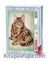 Kedi ve Kaplan Yavrusu Ahşap Puzzle	3000 Parça (HV87-MMM)