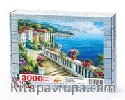 Sahil Kasabası / Tırabzanlı Yol Ahşap Puzzle 3000 Parça (MZ76-MMM)