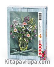 Papatya Vazosu Ahşap Puzzle 3000 Parça (NT75-MMM)