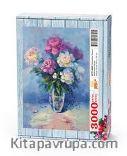 Şakayıklar  Vazosu Ahşap Puzzle 3000 Parça (NT77-MMM)