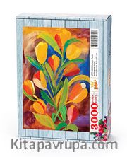 Laleler Tablo Ahşap Puzzle 3000 Parça (NT79-MMM)