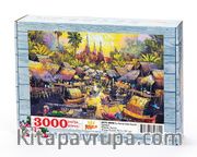 Su Kenarında Yaşam Tayland Ahşap Puzzle 3000 Parça (UK75-MMM)