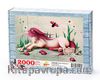 Pembe Mitolojik At Ahşap Puzzle 2000 Parça (CK50-MM)
