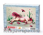 Pembe Mitolojik At Ahşap Puzzle 2000 Parça (CK50-MM)