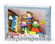 Çocuk Trio (Sürpriz Parçalı) Ahşap Puzzle 2000 Parça (CK55-MM) 