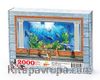 Kediler ve Akvaryum Ahşap Puzzle 2000 Parça (HV71-MM)