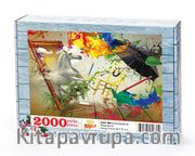 Çerçevedeki At Ahşap Puzzle 2000 Parça (KJ51-MM)