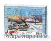 Kış ve Köy Ahşap Puzzle 2000 Parça (MZ52-MM)