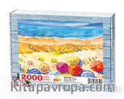 Plaj ve Renkli Şemsiyeler Ahşap Puzzle 2000 Parça (MZ53-MM)