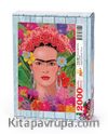 Frida Çiçekli Portre Ahşap Puzzle 2000 Parça (PT52-MM)