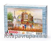 Paris Caddeleri - Fransa Ahşap Puzzle 2000 Parça (SK52-MM)