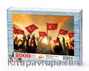 Bayrak Sevgisi Ahşap Puzzle 2000 Parça (TR50-MM)