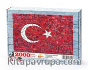Bayrak Mozaik Ahşap Puzzle 2000 Parça (TR52-MM)