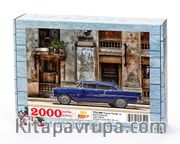Havana Sokağı  ve Mavi Plymouth Ahşap Puzzle 2000 Parça (TT52-MM)