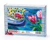 Pembe Laleler ve Gondol Venedik Ahşap Puzzle 2000 Parça (UK55-MM)