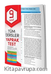 9. Sınıf Tüm Dersler Yaprak Test
