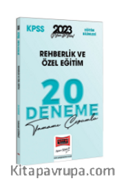 2023 KPSS Eğitim Bilimleri Rehberlik ve Özel Eğitim Tamamı Çözümlü 20 Deneme