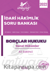 İmtiyaz İdari Hakimlik Çalışma Kitabı Borçlar Hukuku