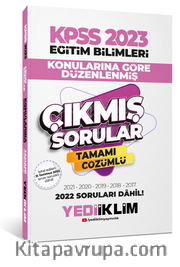2023 KPSS Eğitim Bilimleri Konularına Göre Tamamı Çözümlü Çıkmış Sorular 