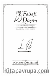 Felsefi Düşün Akademik Felsefe Dergisi Sayı:19 Toplum Sözleşmesi