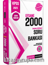 2023 KPSS Eğitim Bilimleri Tamamı Çözümlü Efsane 2000 Soru Bankası