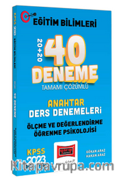 2023 KPSS Eğitim Bilimleri Ölçme Değerlendirme ve Öğrenme Psikolojisi Anahtar Ders Denemeleri Tamamı Çözümlü 20+20 40 Deneme Sınavı