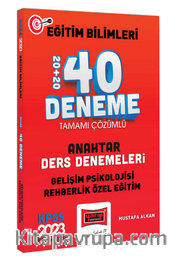 2023 KPSS Eğitim Bilimleri Gelişim Psikolojisi ve Rehberlik Özel Eğitim Anahtar Ders Denemeleri Tamamı Çözümlü 20+20 40 Deneme Sınavı