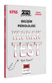 2023 KPSS Eğitim Bilimleri Gelişim Psikolojisi Yaprak Test