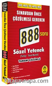 DGS 888 Sözel Yetenek Çözümlü Soru Bankası